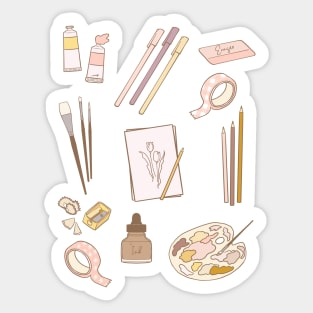 art supplies Sticker